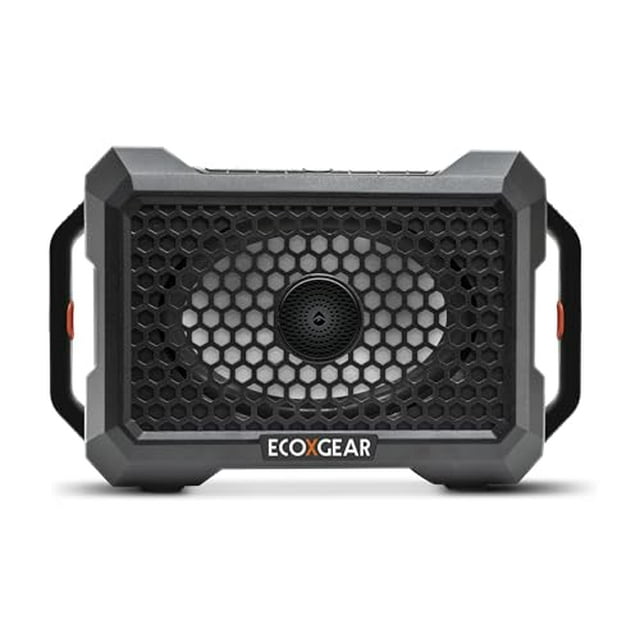 ECOXGEAR Defender: Altavoz Bluetooth portátil para exteriores, sonido masivo de 121 dB, resistente al agua y a prueba de caídas, con luces LED de fiesta, empareja hasta 100, más de 25 horas de reprodu