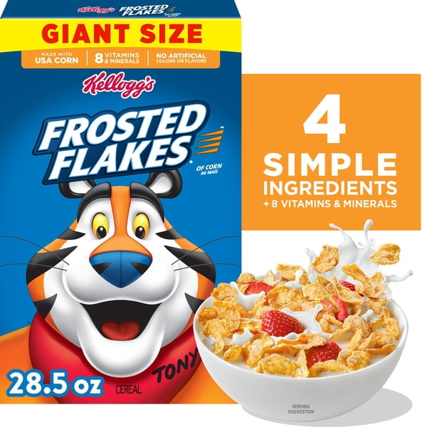 Frosted Flakes Frosted Flakes Breakfast Cereal, Original, Giant Size with pan