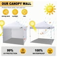thumbnail image 2 of 10x10 ft Canopy Sidewalls with   & Heat Reflection for - Tent, 2 of 6