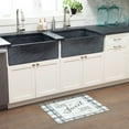 thumbnail image 5 of SoHome Cozy Living Home Sweet Home Farmhouse Buffalo Check Border Anti-Fatigue Kitchen Mat, Grey/Green, 20"x36", 5 of 7