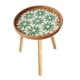 thumbnail image 4 of Mesa auxiliar de ratán, mesa auxiliar, fácil de usar, decoración del hogar, mesita de noche, soporte para , mesita de noche para jardín, patio, Girasol 40cm, 4 of 9