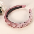 thumbnail image 6 of Solid Wide Headbands Non-slip Fashion Pink Hair Hoop 1.18inch Wide for Girl Women, 6 of 7