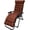 Dark Coffee, variant on Patio Chaise Lounger Cushion, Rocking Chair Sofa Cushion with 6 Ties, Thick Padded Swing Bench Cushion, Zero Gravity Chair Cushion61x19x3in (Red)