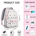 thumbnail image 6 of Hedgehog Pattern Backpack for School,Cute School Bag,Schoolbag with Adjustable Shoulder Straps & Padded Back,15.3"x11"x7.1".﻿, 6 of 6