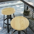 thumbnail image 1 of Raindrops Round Chair Seating Part Stool Wood Seating Part 1Set for Home Kitchen, 1 of 6