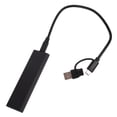 thumbnail image 1 of WHAMVOX 1 Set External NVME Enclosure Hard Drive Case Aluminium Black for High Speed Data Transfer, 1 of 8