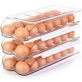 thumbnail image 1 of Soporte para huevos RoskDeewat para nevera con tapa, apilable, 42 huevos, 1 of 7