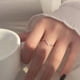 thumbnail image 3 of Jumpingount Anillo abierto en forma de V para ceremonia, fiesta, banquete, chicas, anillos de aleación que se pueden abrir, joyería de mano para Ropa, zapatos y accesorios Miscelánea Plata, 3 of 6