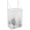 White, variant on Wall Hanging Mesh Laundry Hamper,Over the Door Large Storage Bag with Big Metal Support Opening,Hardware Included (White)