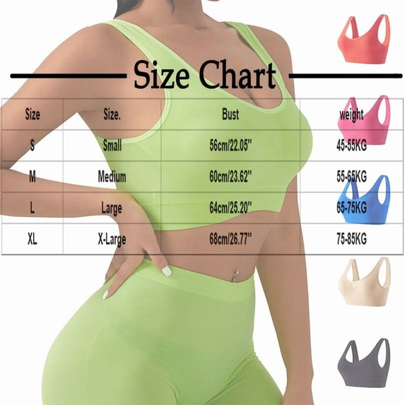 Sports Bras for Women Plus Size Seamless Wirefree Yoga Bra with Removable Pads Khaki S