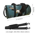 thumbnail image 2 of Defioc Forest River Bald Eagle for Travel Duffle Bag,Weekender Bag Carry On Tote Bags Hospital Bag Large Capacity Sport Gym Bag for Men Women Fit for Trave, Gym,Weekend, 2 of 6