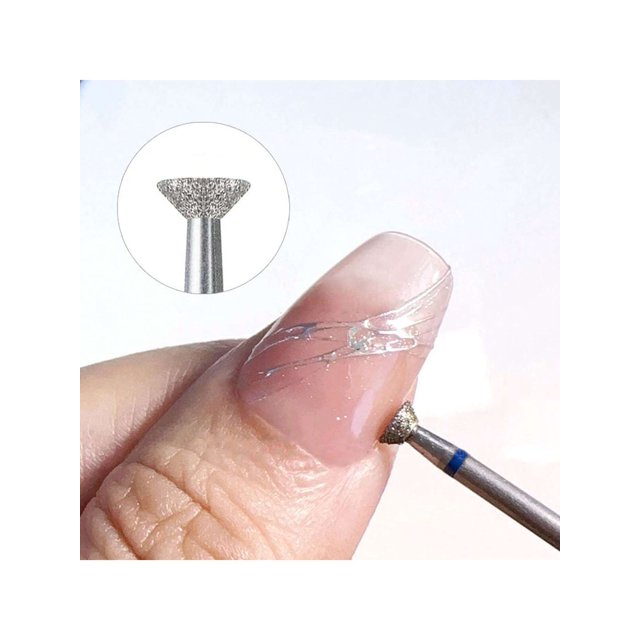 3pcs Nail Drill Bit Cuticle Clean Carbide Glue Overflow Removal Rotary Burrs For Electric Nail Drill Machine Professional Manicure Pedicure Tools