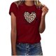 thumbnail image 1 of Camisetas con estampado de letras y cuello redondo de verano para mujer, blusas femeninas cómodas y elegantes, Tops OAVQHLG3B Store  lin121212, 1 of 5