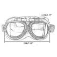 thumbnail image 4 of 1 pcs Transparent Lenses Retro Glasses (brown frame), 4 of 4