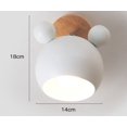 thumbnail image 1 of Lámpara de pared simple y moderna de estilo creativo blanco de Mickey Lámpara de pared estilo Art Deco nórdico para dormitorio, sala de estar, habitación de los niños, comedor, pasillo, escalera JM MX-0139072FYD, 1 of 4