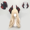 thumbnail image 6 of Hsqqdc Resin Black Red Dark Gothic Bat Wing Headband with Demon Fin Accents for Halloween, 1 Piece, 6 of 7