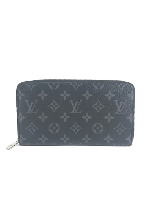 Pre-Owned LOUIS VUITTON M82081 Monogram Eclipse Zippy Organizer NM Round Zipper Long Wallet in...