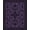Purple, Pattern 3, variant on Design&I 8'x10' Washable Area Rug Deep Purple Elegance with Symmetrical Floral Design Intricate Star and Blossom Motifs for Dining Room, Large Office, Lounge, Snag-Free