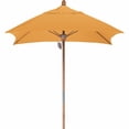 thumbnail image 2 of California Umbrella WOFA604-5414 6 ft. x 6 ft. Fiberglass Market Umbrella Pulley Open Marenti Wood-Sunbrella-Wheat, 2 of 7