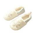 thumbnail image 2 of Winter Slippers Closed Back Snowflake Warm Home Slippers Plush Slides for Women, 2 of 10