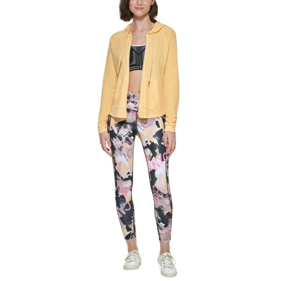 Calvin Klein Ruched-Sleeve Zip Hoodie, XS-4 Sunstone L