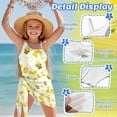 thumbnail image 6 of FUIALDOLG Cute Bee Swimwear Teens Girls One Piece Swimsuit with Short Sarong Soft Breathable Mesh Girl Beach Bathing Suit Cover Up for Beach Vacation,Swimming,School Pool Party,17-18Y, 6 of 7
