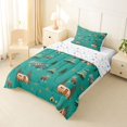thumbnail image 3 of Erosebridal Happy Camping Twin Comforter Sets 3-Piece for Kids Teens,Boys Girls Cartoon RV Car Animal Deers Bedding Set,Breathable Home Decor, 3 of 6