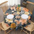 thumbnail image 3 of Pioneer Flower Floral Print Pattern Round Tablecloth 60"x60",Wrinkle Wipeable Table Cloth for Kitchen Dining Room Picnic Patio Party, 3 of 6
