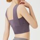 thumbnail image 4 of Sujetador deportivo de mujer Push-up a prueba de golpes acolchado Crop Tops empalme Tank-Top, 4 of 7