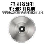 Weston Electric Meat Slicer, Food Slicer and Cutting Machine with Removable 9 in. Stainless Steel Blade