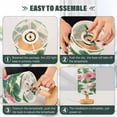 thumbnail image 4 of Table Lamp Desk Lamp Bedside Lamp LED Lamp Night Light With USB Charging Interface for Home Bedroom Living Room Flowers Pink, 4 of 7