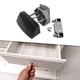 thumbnail image 5 of Cerradura para cajón de gabinete, pestillo de aleación para gabinete, pestillo para cajón, para puertas de hogar y gabinete. Estilo C, 5 of 7