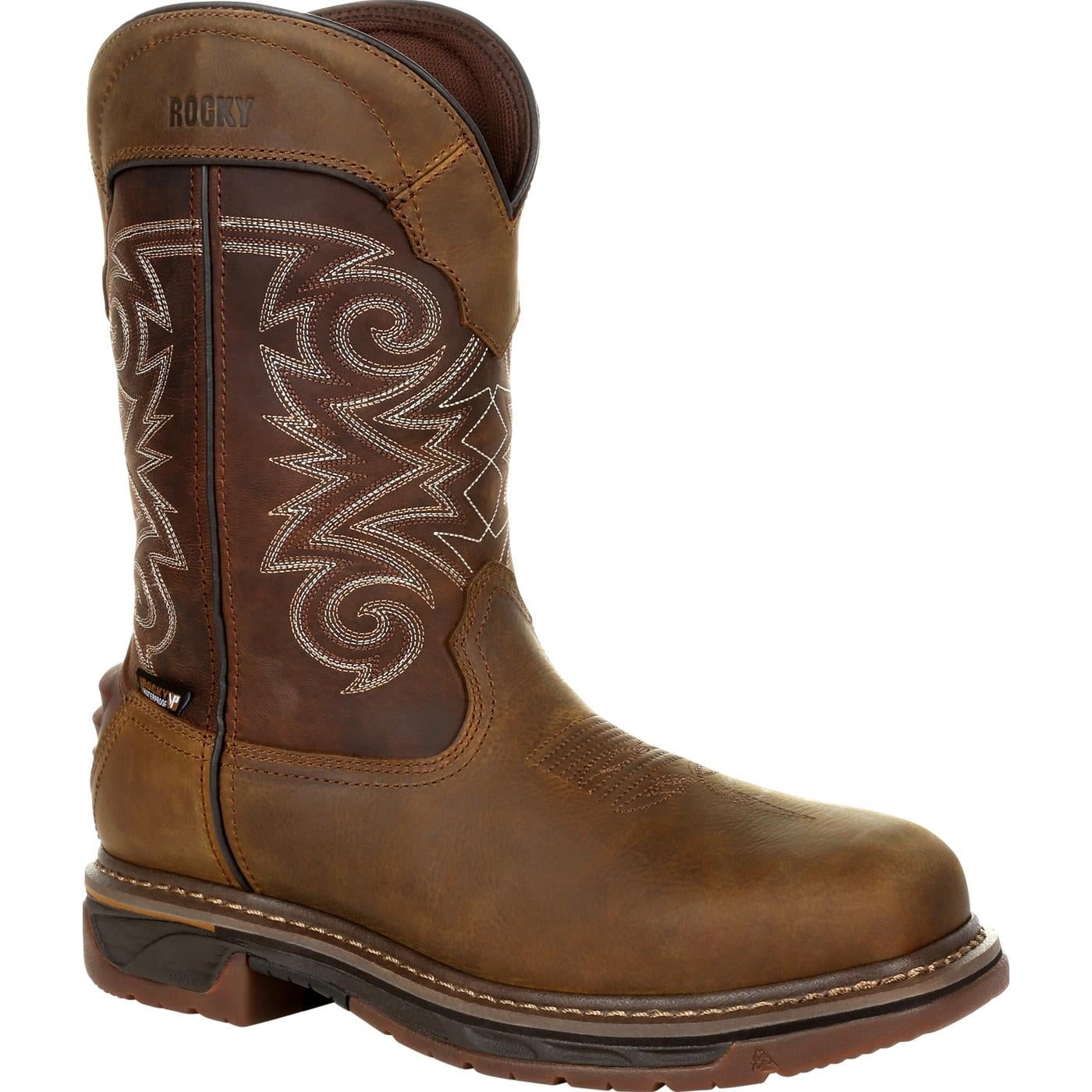 men's skull western boots composite toe