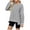 Womens Clothing Gray, variant on Womens Long Sleeve Pullover, Crewneck Sweatshirts for Women Fall Fashion Athletic Loose Fit Solid Color Sweaters S-2XL