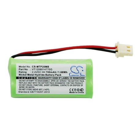 UPC: 4894128099376 | Battery for Motorola MBP20 VT1208014770G BabyPhone CS-MTP20MB 2.4v 700mAh 1.68Wh
