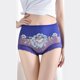 thumbnail image 4 of Gibobby Calzoncillos para mujeres sexy Ropa interior elástica de cintura para mujer, bragas suaves altas, bragas sexis de encaje de flores para mujer(Azul,M), 4 of 5
