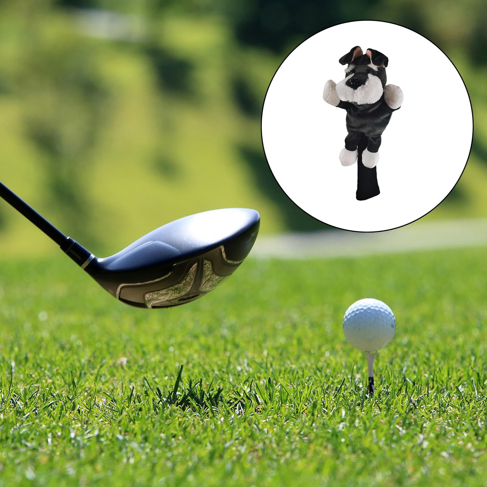 harayaa 3xGolf Club Headcover Wood Driver Head Cover Protector Sleeve Dog
