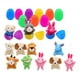 thumbnail image 4 of 12x huevos de Pascua llenos de mini rellenos de canasta de juguete de peluche de animales rellenos mini juego de peluches, 4 of 9