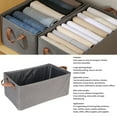 thumbnail image 3 of Closet Bin, Strong Load Bearing Large Opening Storage Cubes Organizer Oxford Cloth Collapsible With Handles For Clothes For Towels, 3 of 8