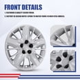 thumbnail image 6 of (Set of 4)18 inch Hubcaps Compatible with 2014-2020 Chevy Impala,Wheel Rim Hub Cap Replacement,Bolt-on Installation,PP Material,Lacquer, 6 of 7