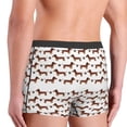 thumbnail image 3 of Goofa Dachshund Dog Puppy Printed Men's Boxer Briefs Underwear, Moisture-Wicking Underwear, Trunk,Soft and Breathable Cotton Underwear-X-Large, 3 of 9