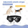 thumbnail image 2 of Lunettes de Soleil pour Chien en Forme de Cœur Lunettes de Protection Uv Étanches avec Sangle Réglable pour Chien, 2 of 3