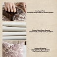thumbnail image 5 of Floral Vintage Pillow Covers 18x18 Inch Set of 2 Block Print Pillow Covers Decorative Throw Pillow Covers Neutral Accent Couch Pillows for Living Room Sofa Boho Farmhouse Home Decor, 5 of 6