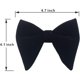 thumbnail image 3 of Mens Pre-Tied Bow Tie Tuxedo Oversized Velvet Bowtie Cufflinks Combo Sets,Velvet Bow, Tuxedo Big Bowtie and Pocket Square Cufflinks(Black), 3 of 5