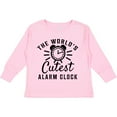 thumbnail image 3 of Inktastic The Worlds Cutest Alarm Clock Boys or Girls Long Sleeve Toddler T-Shirt, 3 of 5