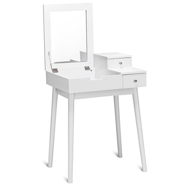 Giantex Vanity Table Set with Flip Top Mirror, Makeup Dressing Table