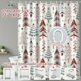 thumbnail image 5 of Christmas Shower Curtain Decorations Winter Xmas Bath Curtains Decor for Home Bathroom with Hooks 54"W x 78"L (Pack of 1), 5 of 5
