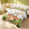 thumbnail image 3 of Erosebridal Cartoon Cat Bed Spread Queen, Kawaii Mushroom Queen Coverlet Set, Polka Dots Reversible, Gray Tabby, 3 Pieces (1 Quilt and 2 Pillowcases), 3 of 7