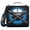 Baseball Bat and Baseball, variant on 3 Ring Zipper Binder with Shoulder Strap Waterproof Trapper Keeper 1.5 Inch D-Ring 500 Sheets Capacity American Skull