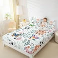 thumbnail image 4 of Homewish Cartoon Butterfly 4pcs Bed Sheets for Preppy Children Kids,Dreamy Princess King Sheets,Kawaii Animal Super Cozy Sheet Set,Luxury Bedroom Decor, 4 of 7